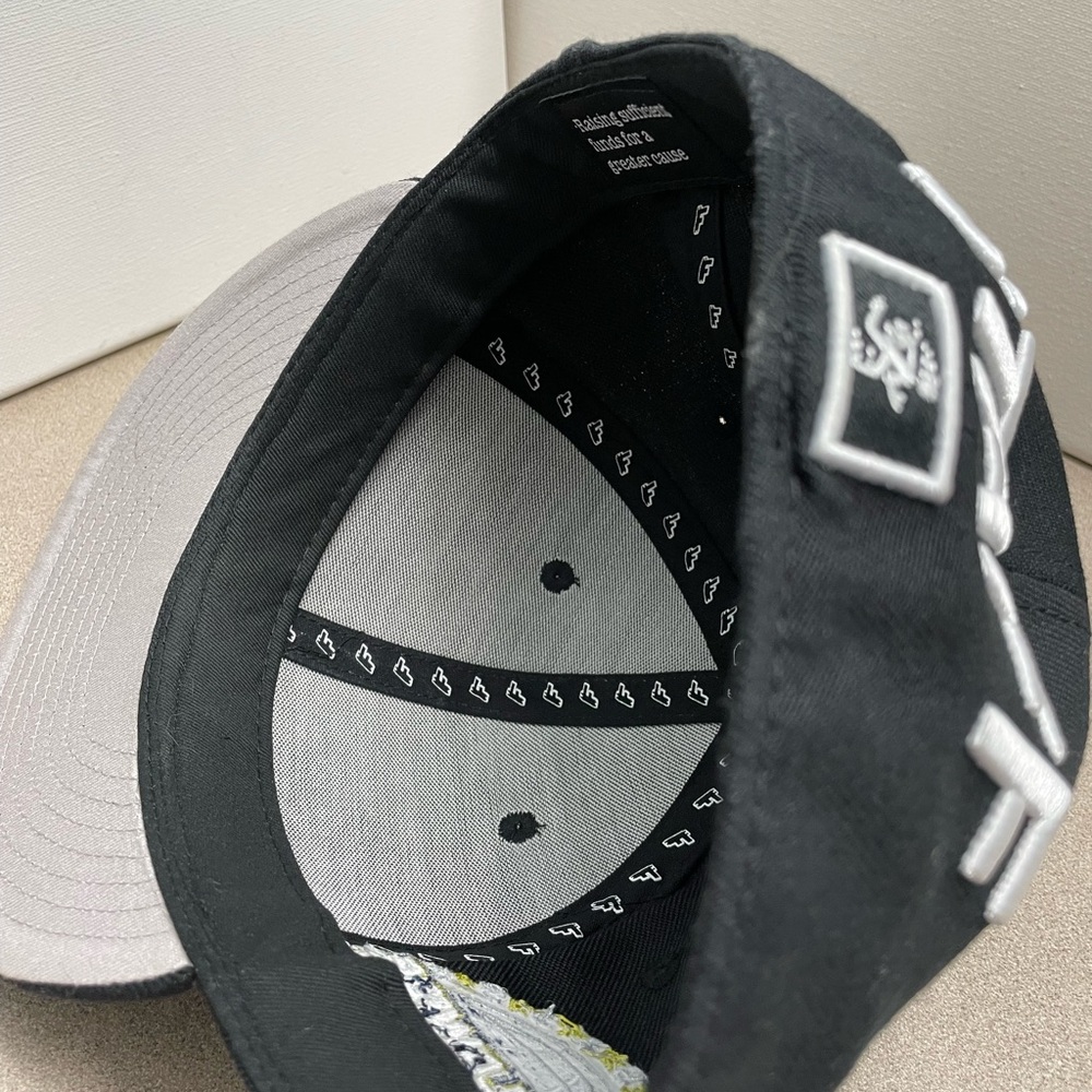 The Fundraisers Kool John Shmoplife California Staff Black Fitted 7 5/8 Hat Cap - Picture 7 of 8